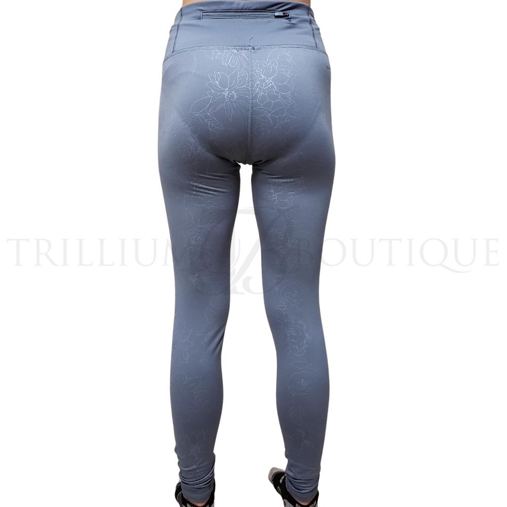Adidas Climalite Women's Embossed Cold Weather Tights Blue NWT! - Picture 6 of 8